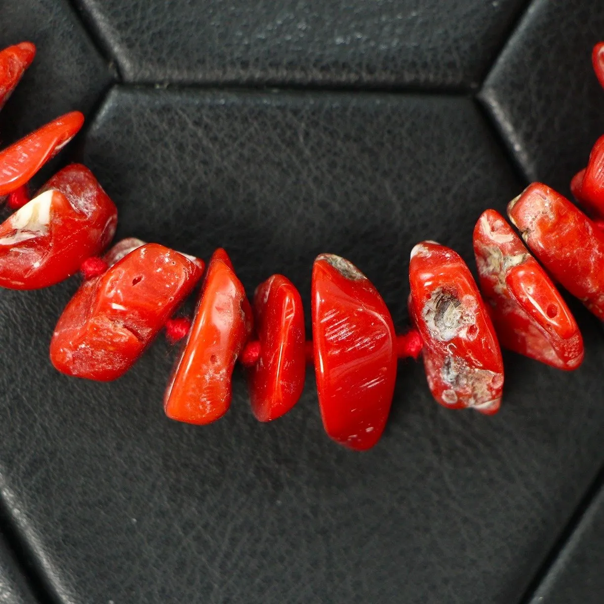 Collana in Corallo Rosso Mediterraneo.