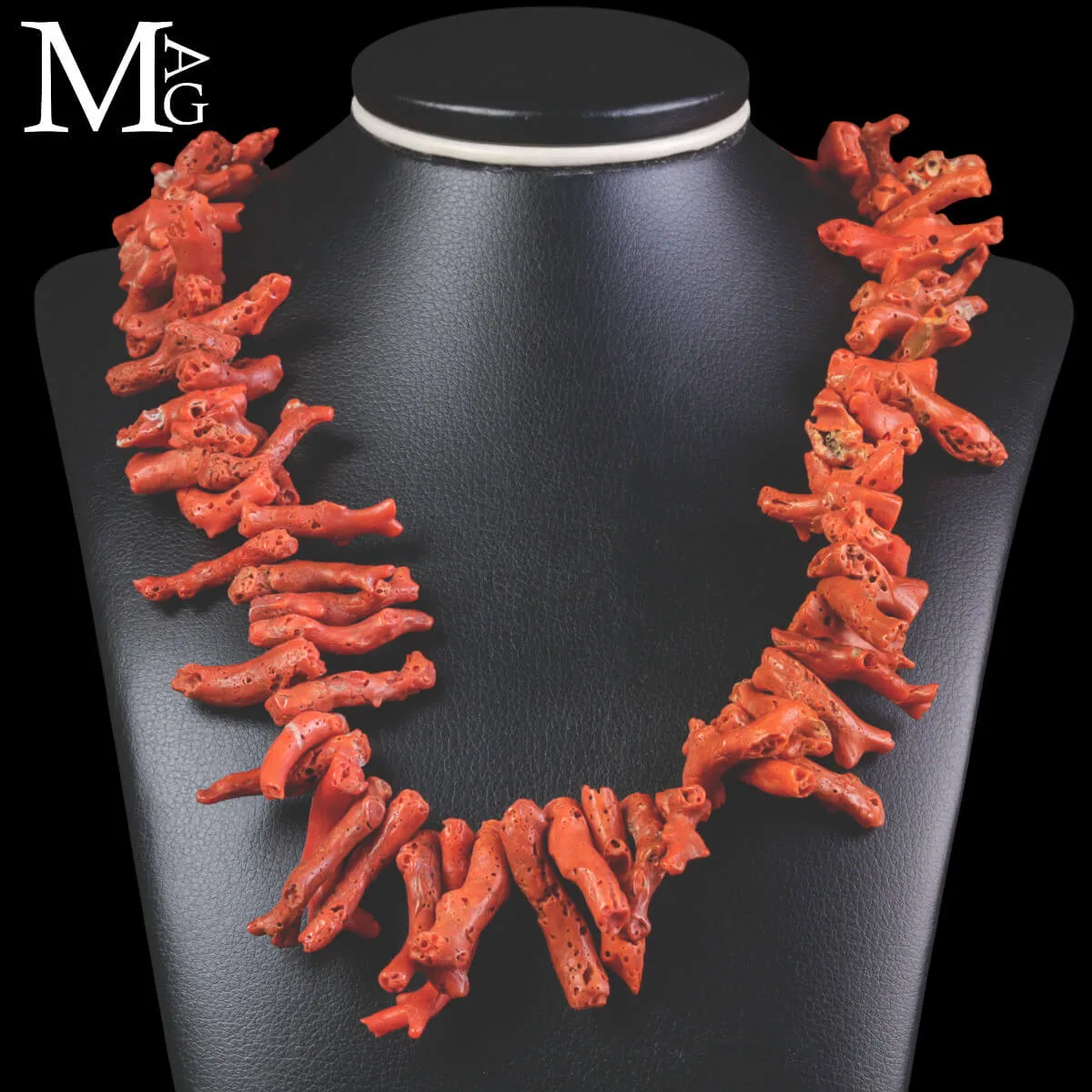 Collana in Corallo Rosso Mediterraneo – Corallium Rubrum.
