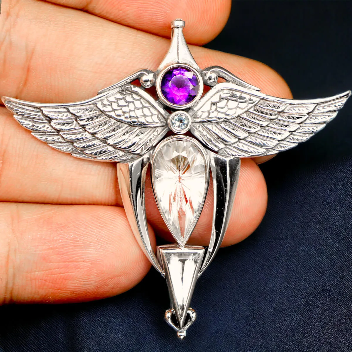 Ciondolo in Argento: Guardiano delle Stelle.