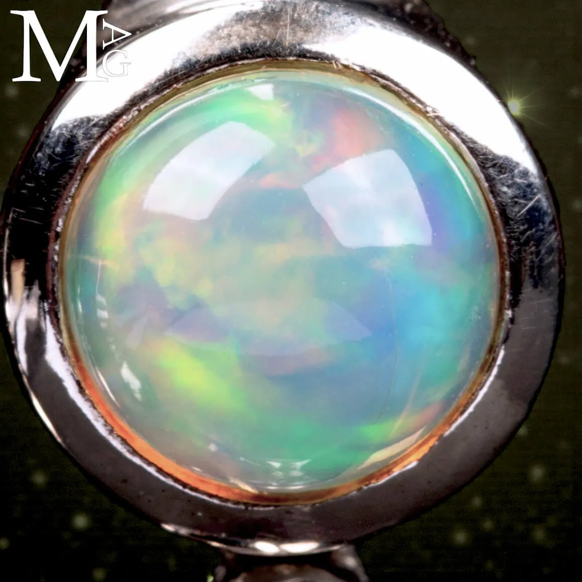 Orecchini in Argento con Opali Etiopi, Diamante e Ametiste Boliviane