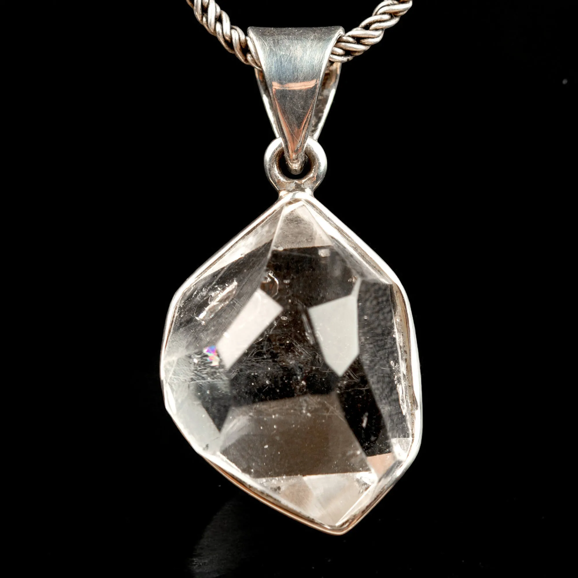 Ciondolo in Argento con Herkimer Diamond – Il Cristallo della Purezza.