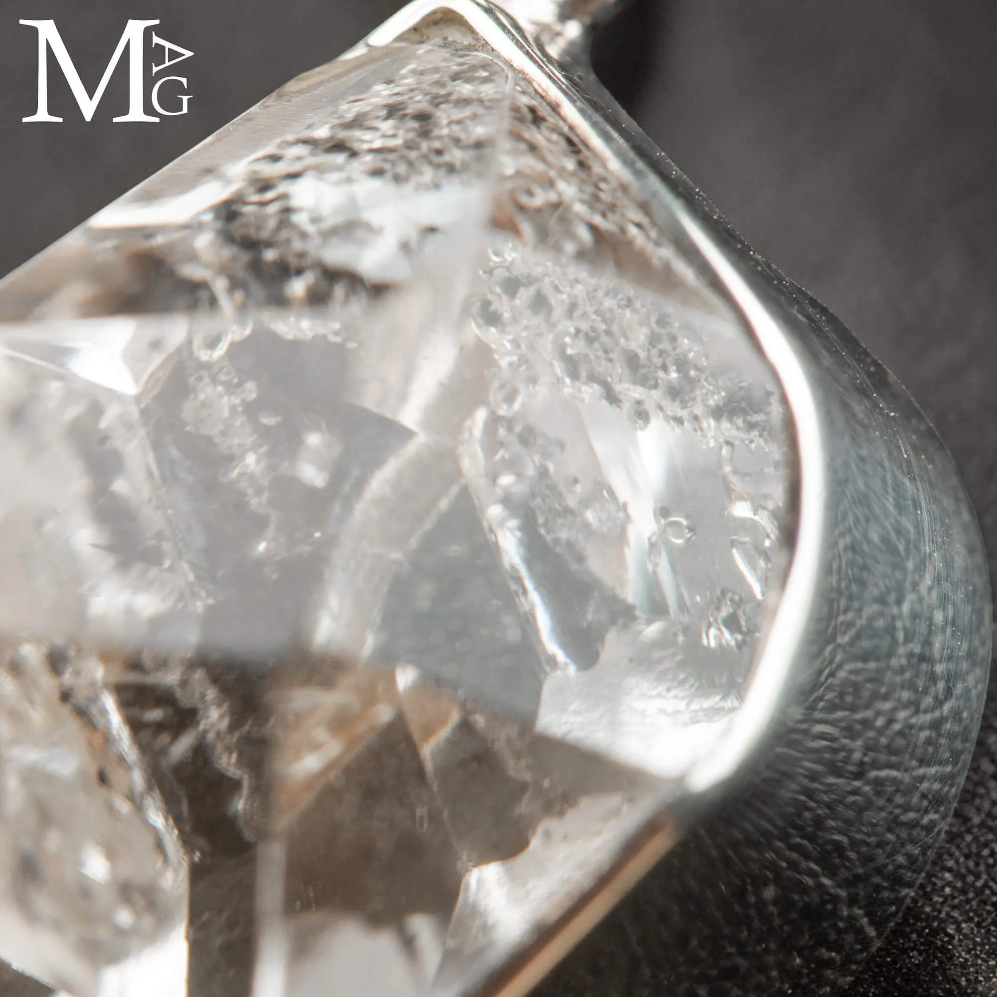 Ciondolo Herkimer Diamond – Cristallo Naturale Biterminato