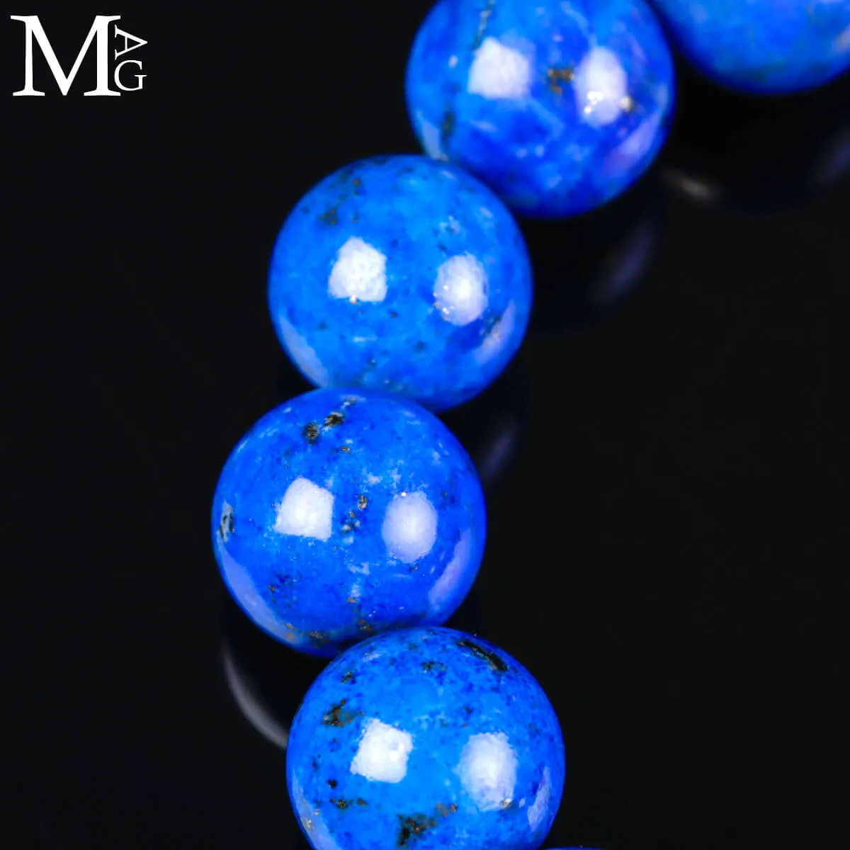 Bracciale in Lapis Lazuli Royal Blue – Sfere 12,5 mm