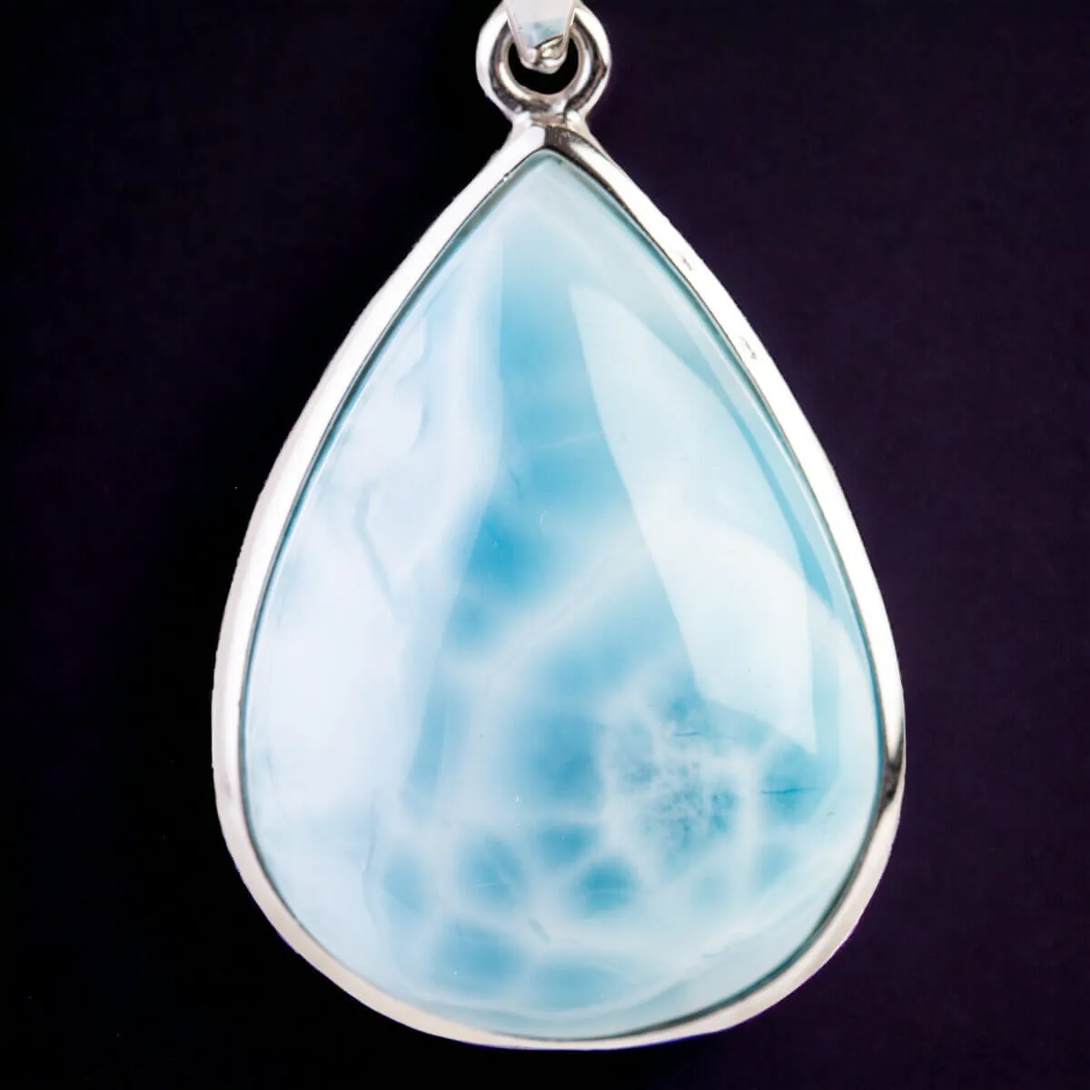 Ciondolo in Argento con Larimar,  Paradiso Terrestre