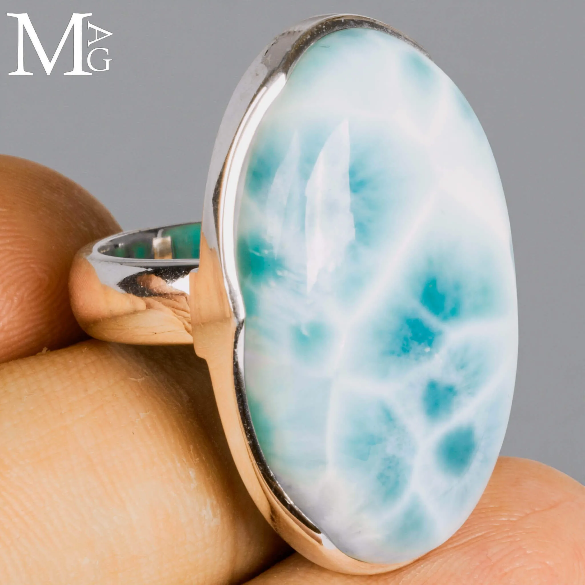 Anello con Larimar