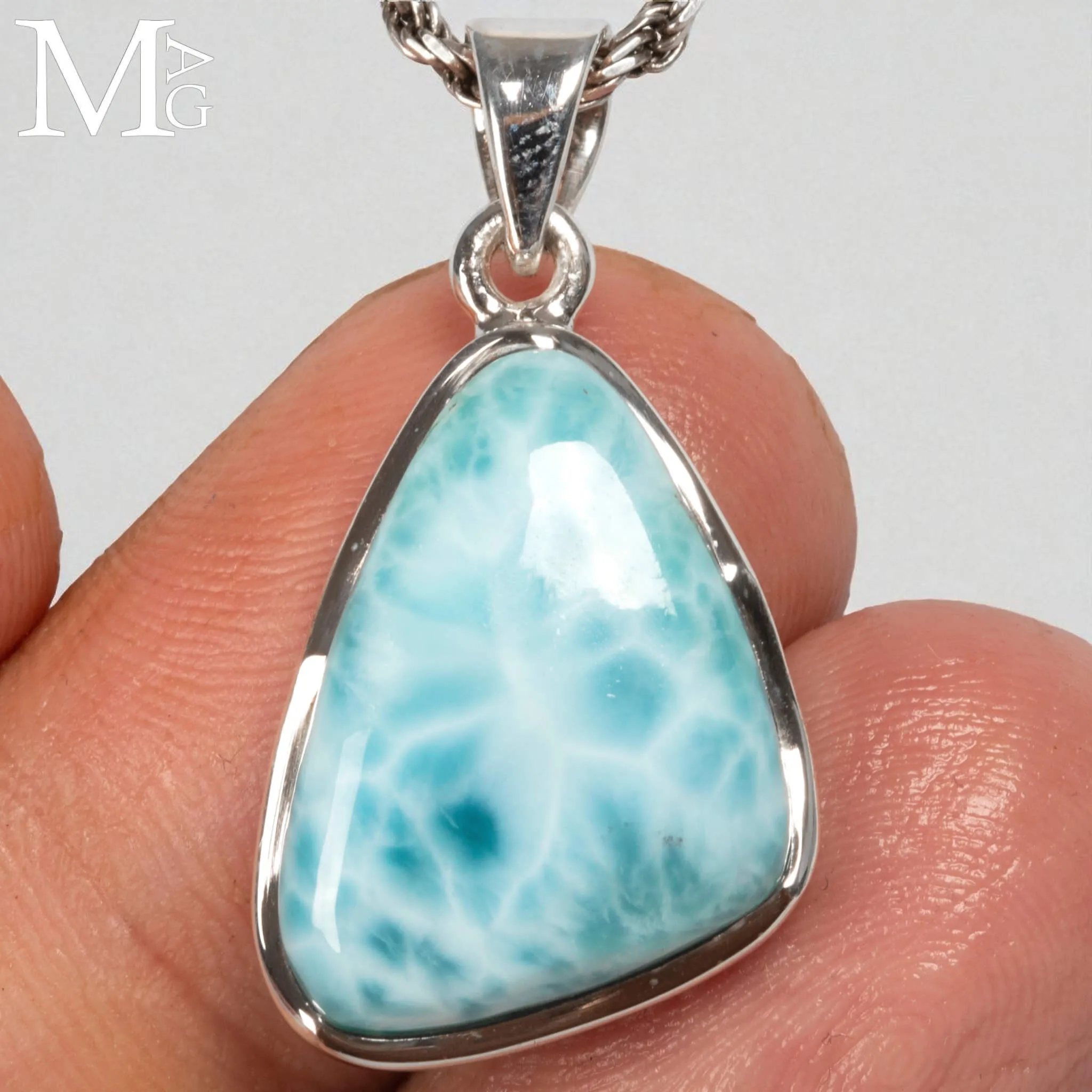 Ciondolo in Argento con Larimar.
