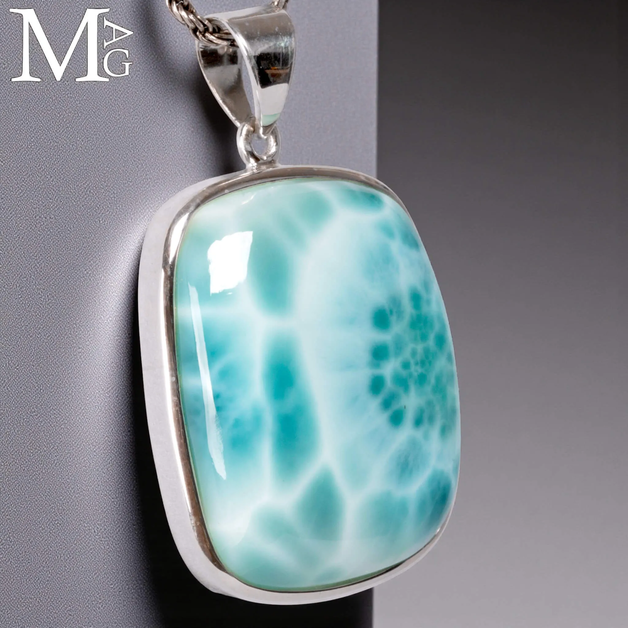 Ciondolo con Larimar – La Pietra dell’Atlantide