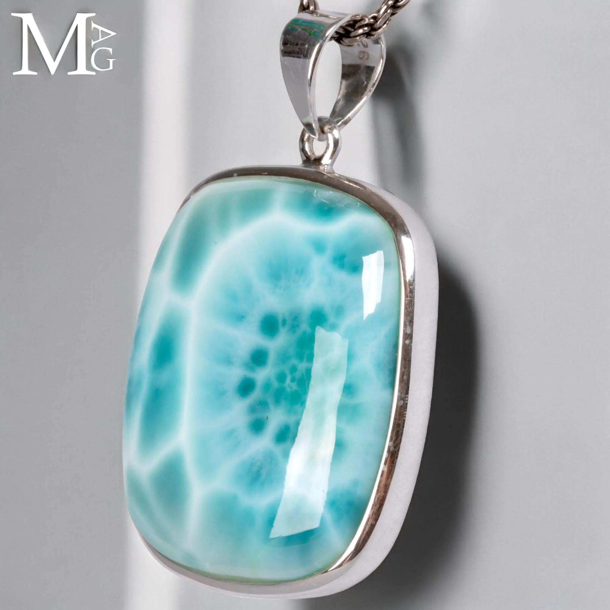 Ciondolo con Larimar – La Pietra dell’Atlantide