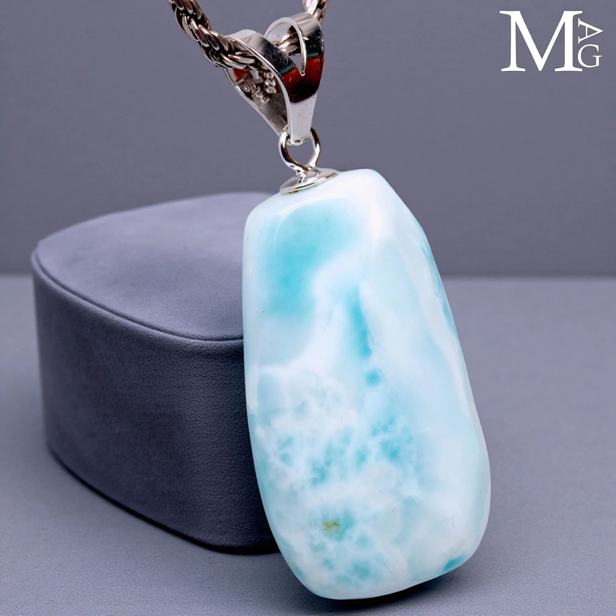 Ciondolo - Larimar in Forma Libera.