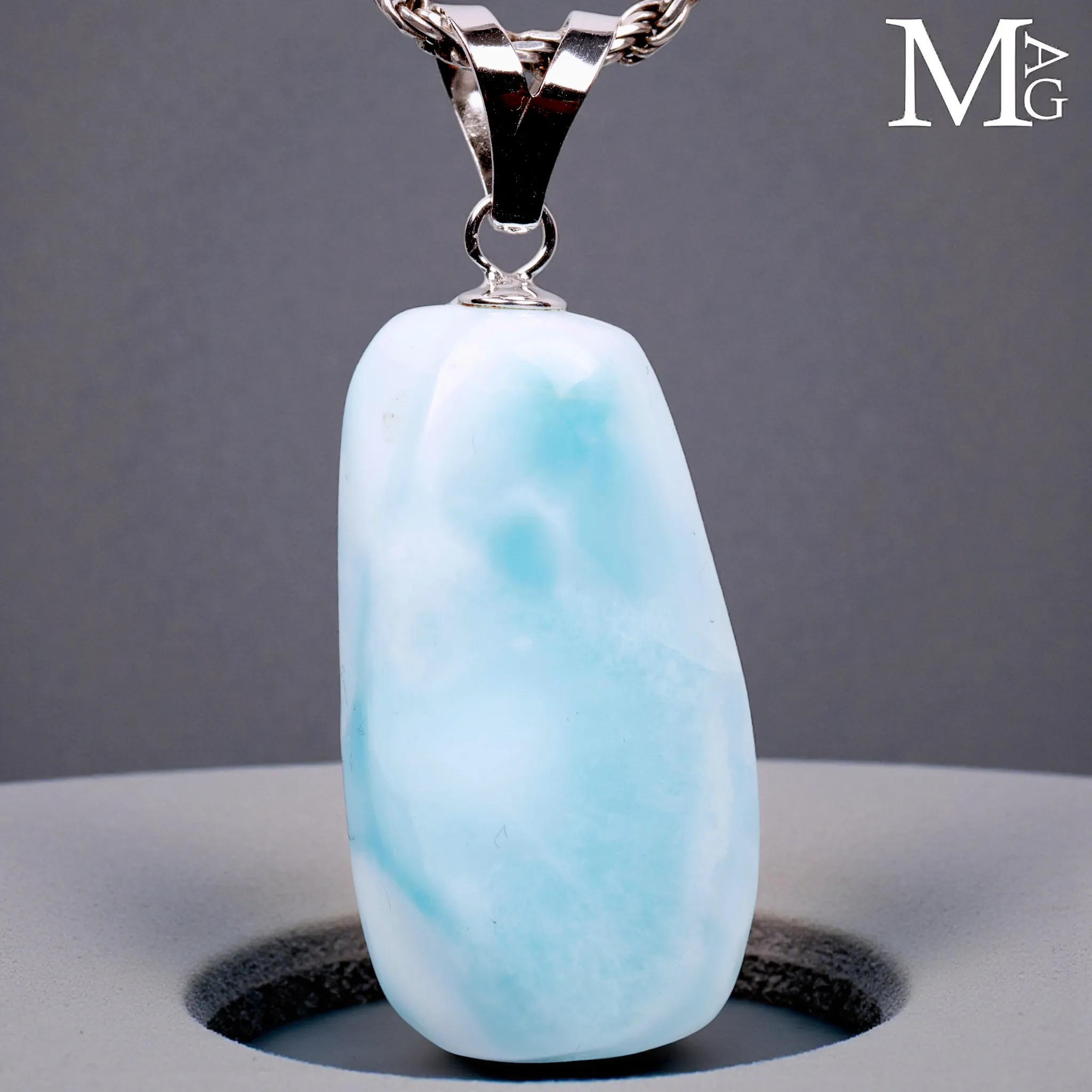 Ciondolo - Larimar in Forma Libera.