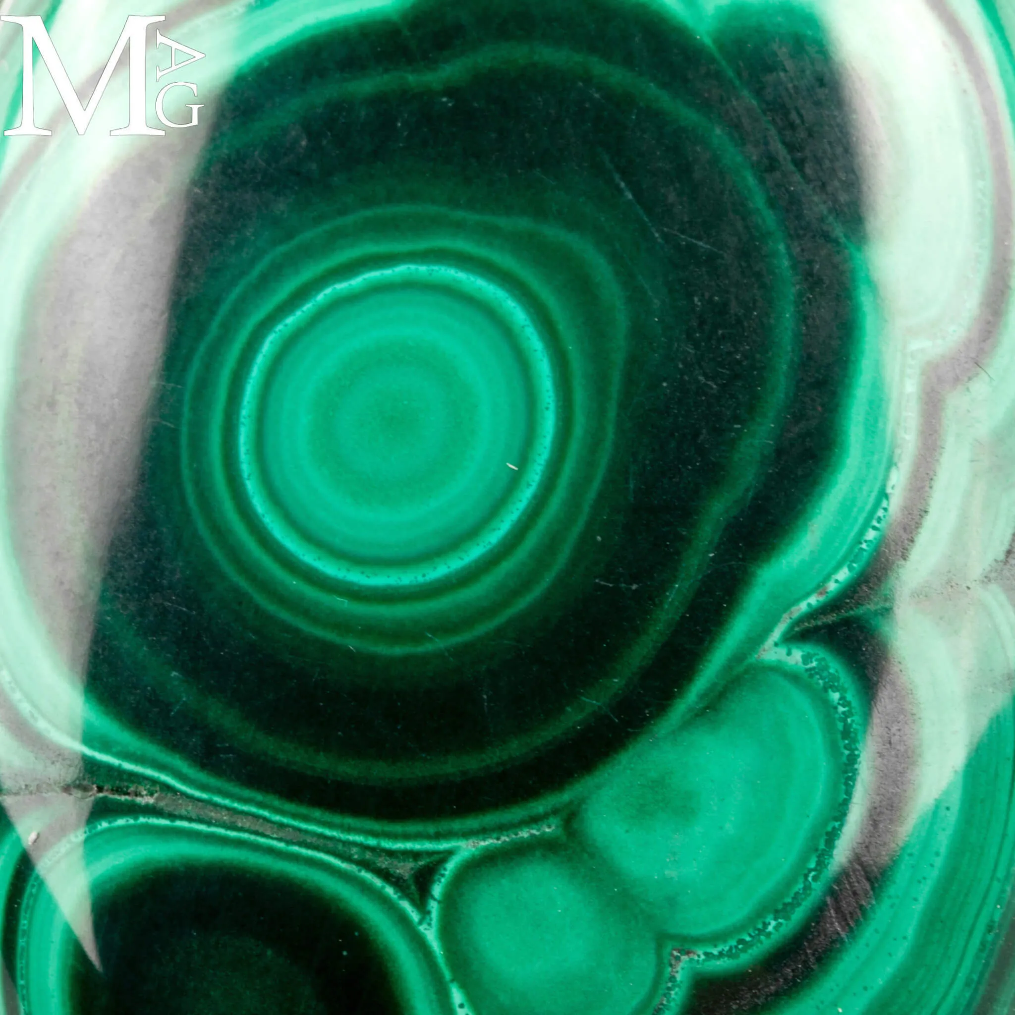 Ciondolo in Argento con Malachite Naturale.