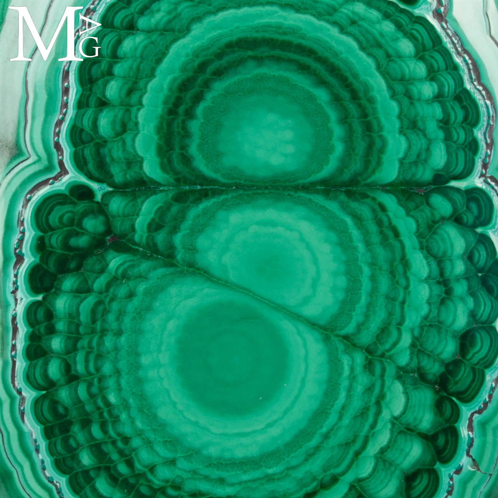 Ciondolo in Argento con Malachite del Congo