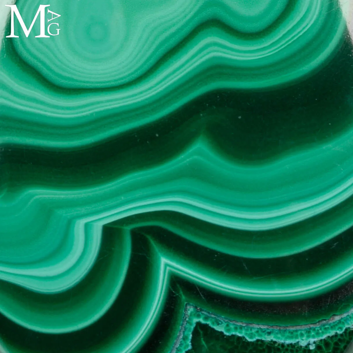 Ciondolo in Argento con Malachite Naturale