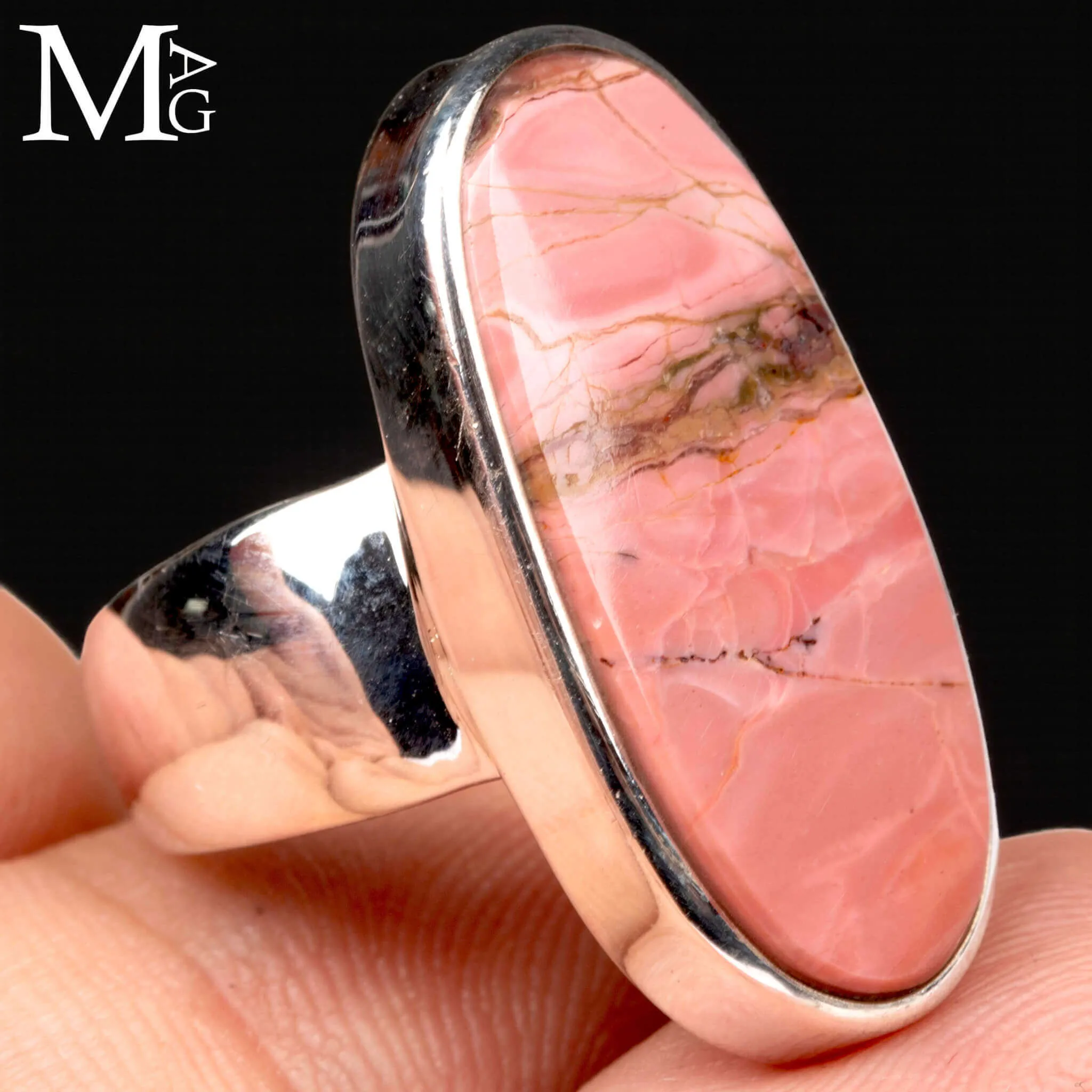Anello con Mookaite Rosa Australiana