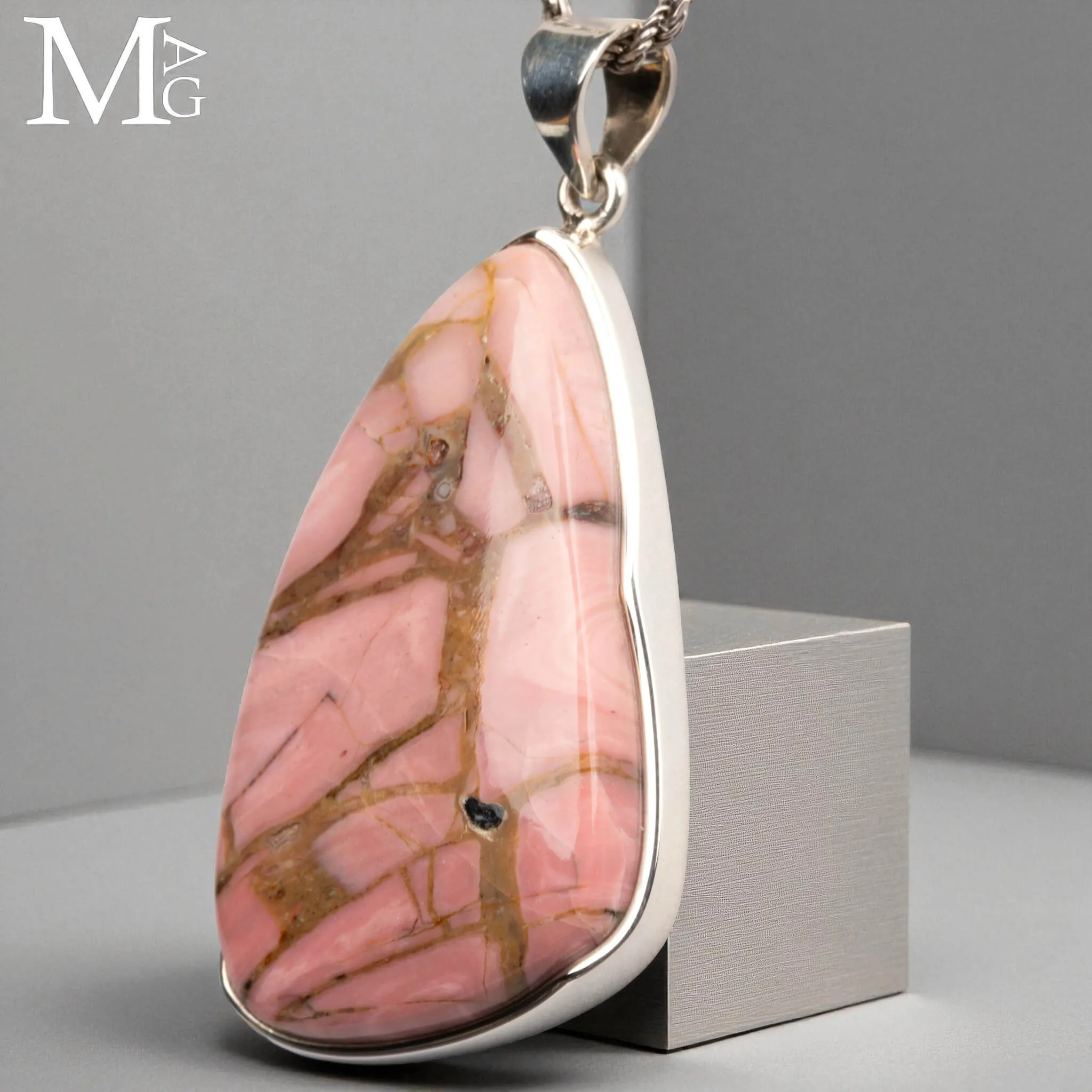 Ciondolo in Argento 925 con Mookaite Australiana
