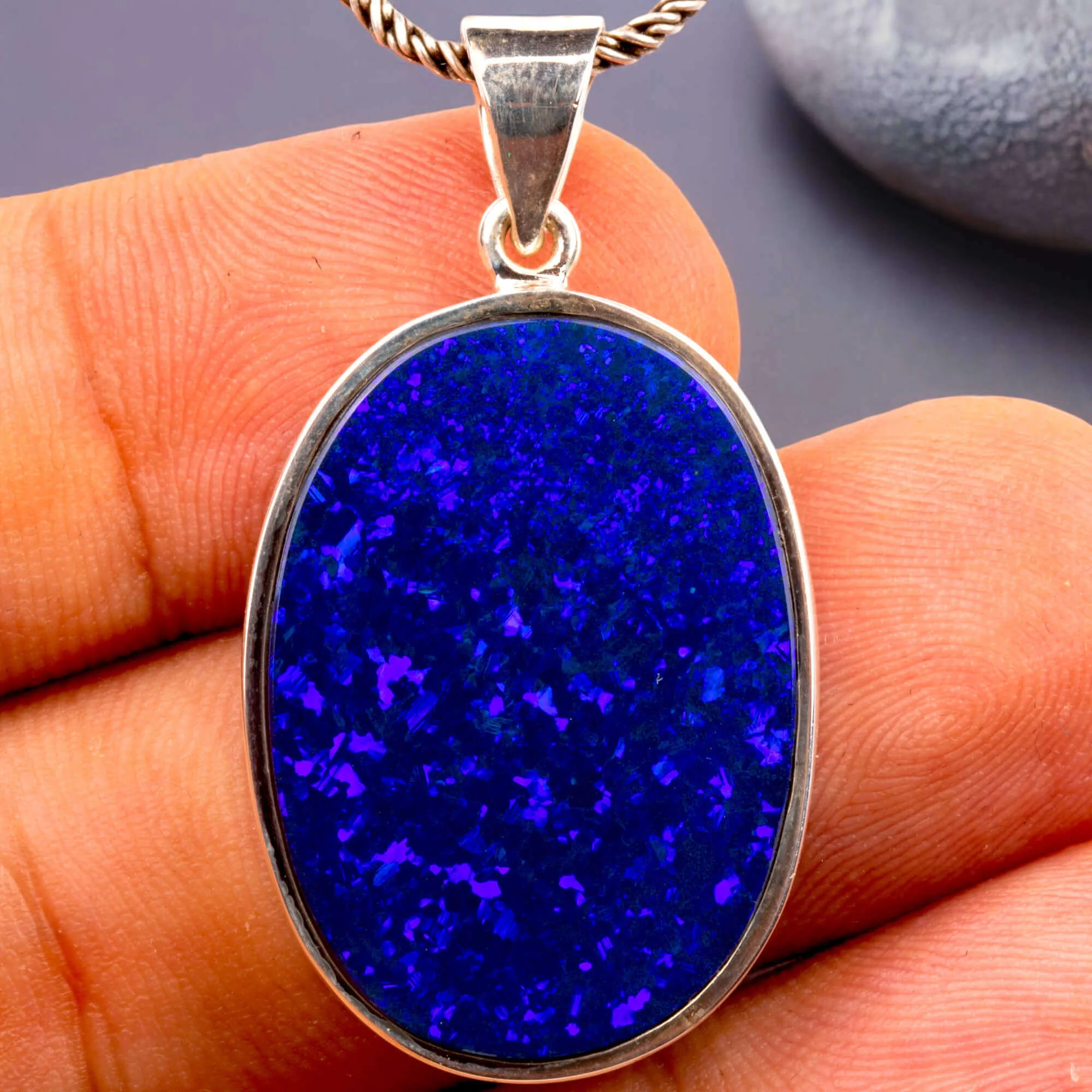 Anello Opale Boulder Australiano.