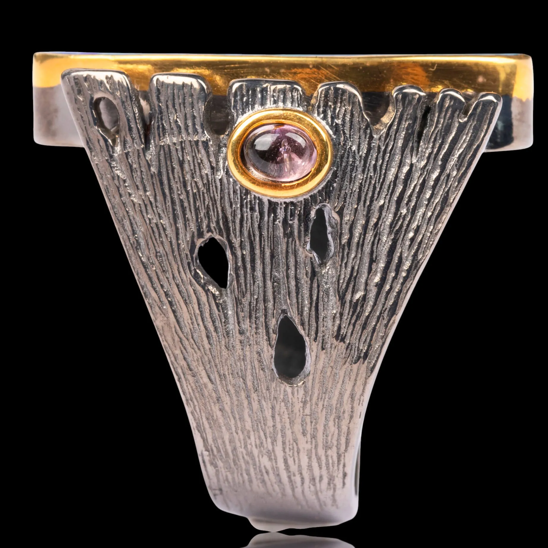 Anello in argento con opale australiano.