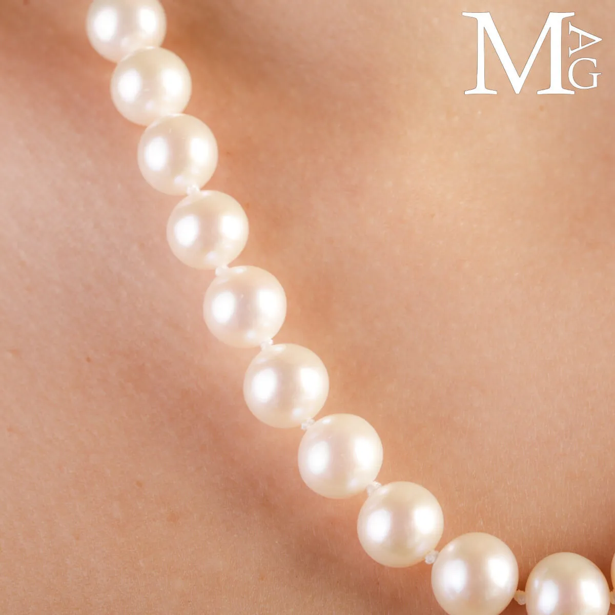 Collana con Perle d’Acqua Dolce – Purezza Classica in Bianco