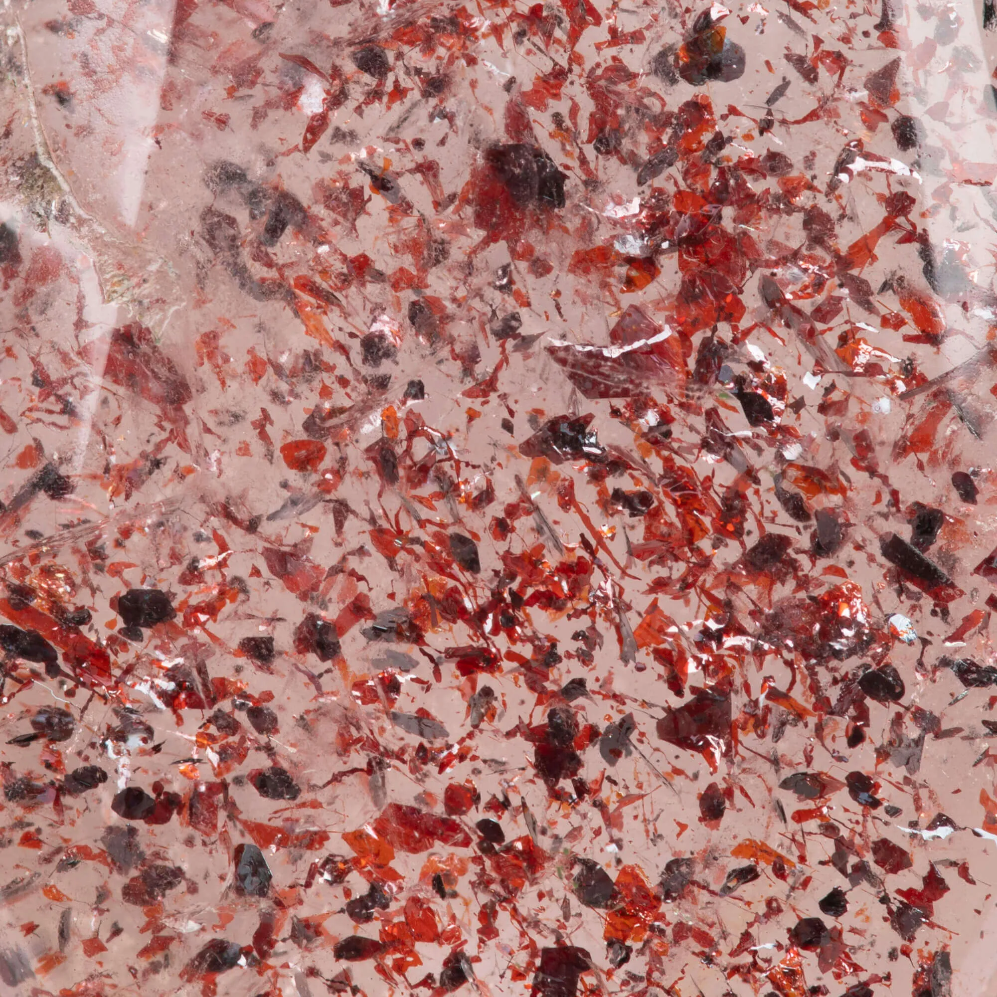 Ciondolo in Argento con Quarzo Fragola a Goccia.