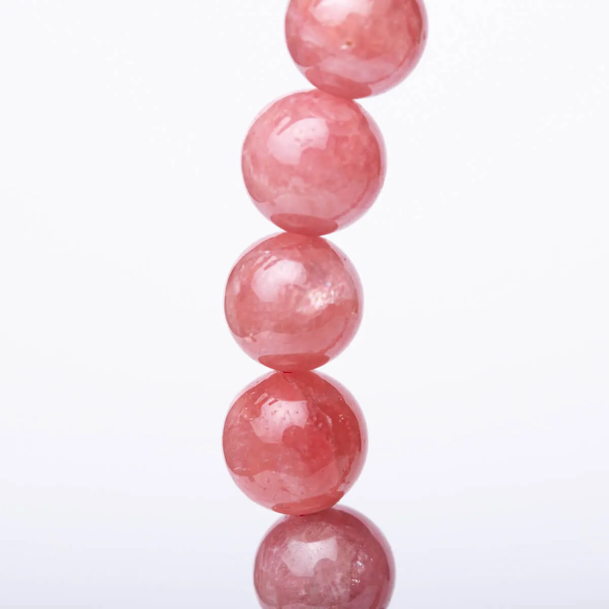 Bracciale in Rodocrosite Naturale Sfere da 9.5 mm