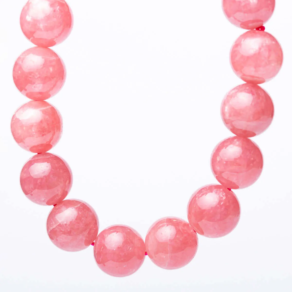Bracciale in Rodocrosite Naturale Sfere da 11.5 mm