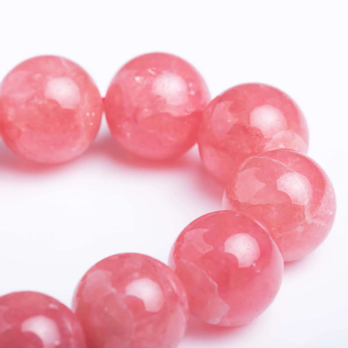 Bracciale in Rodocrosite Naturale Sfere da 11.5 mm
