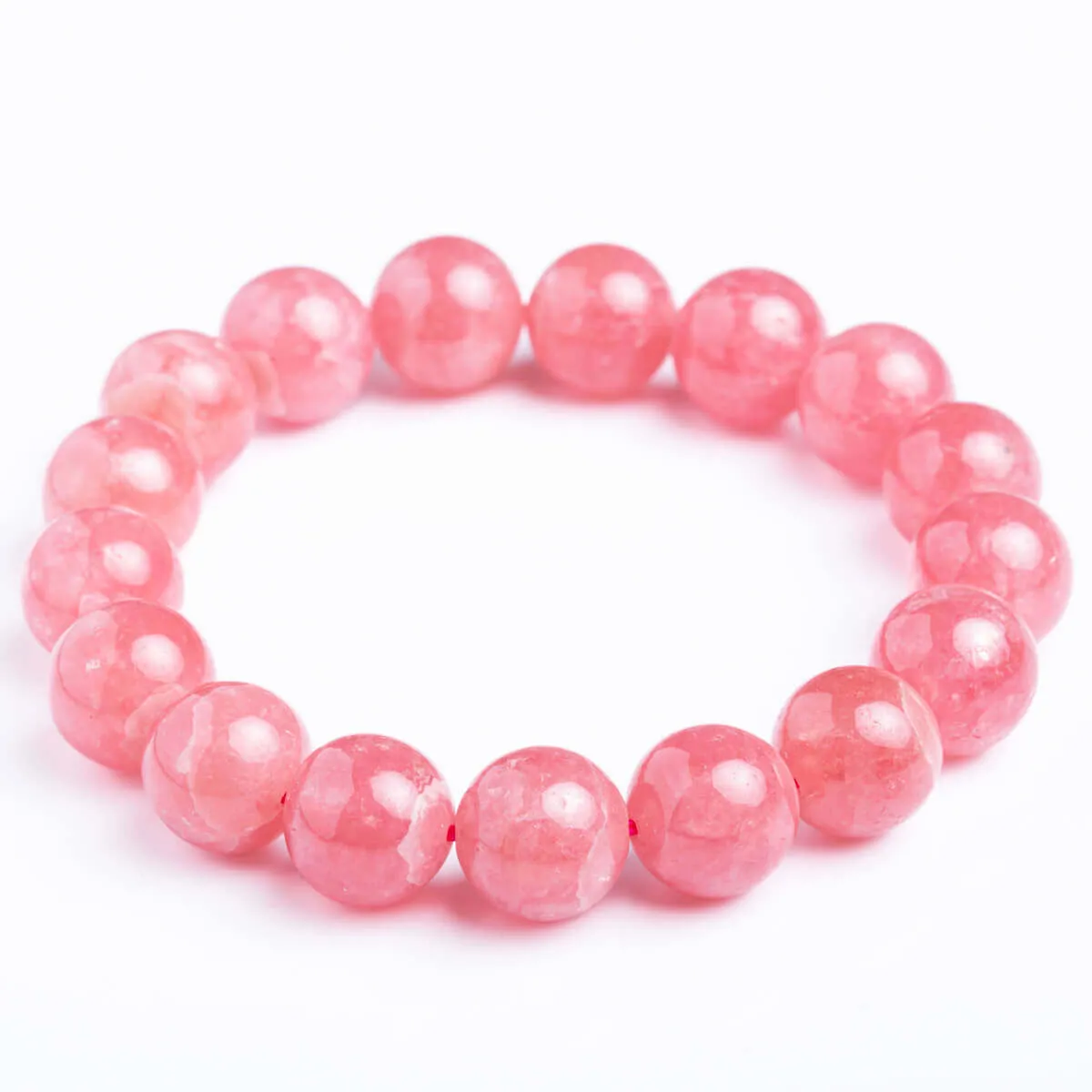 Bracciale in Rodocrosite Naturale Sfere da 11.5 mm