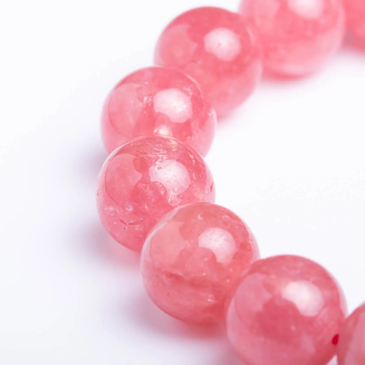 Bracciale in Rodocrosite Naturale Sfere da 11.5 mm
