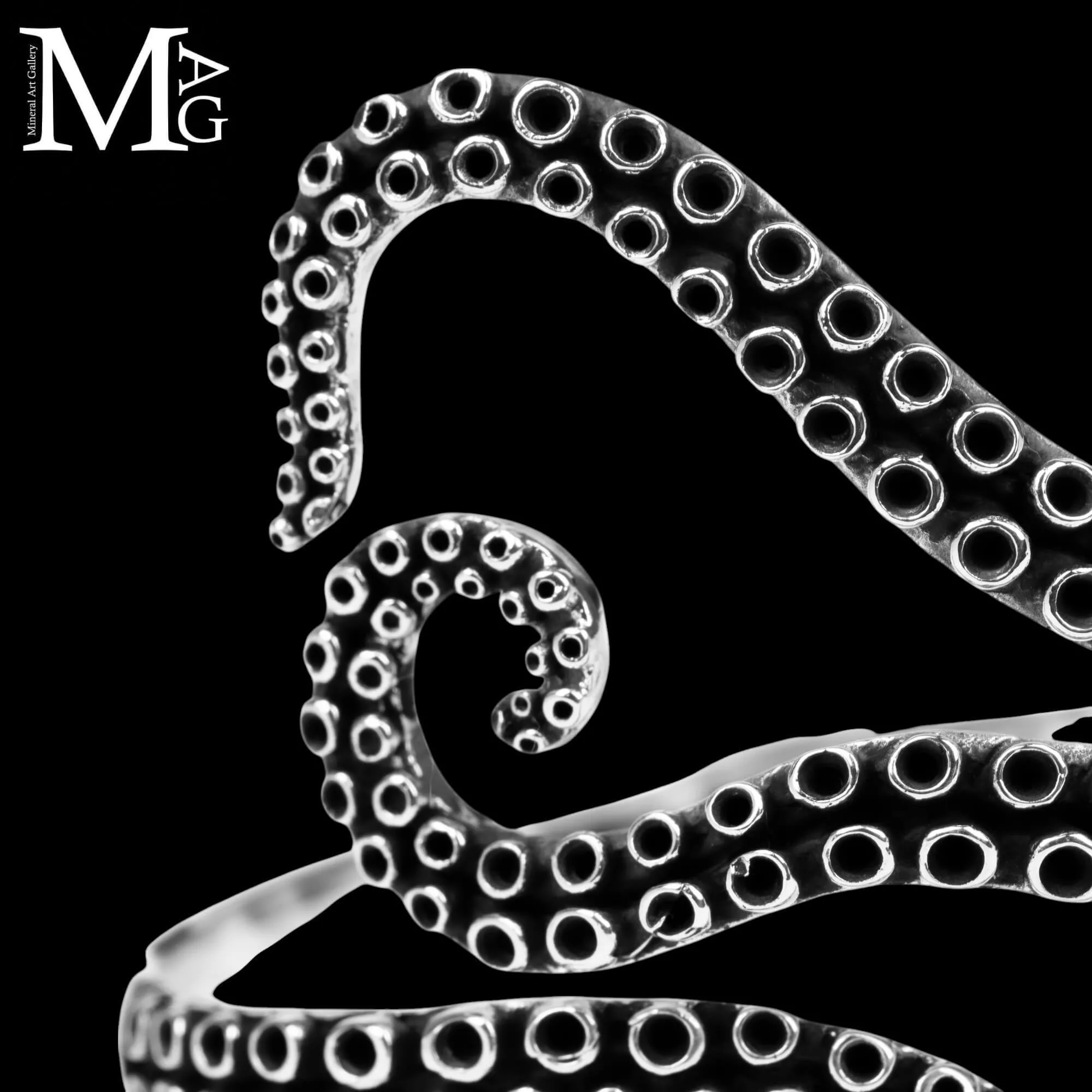 Bracciale in argento 925 - Tentacoli di Polpo.