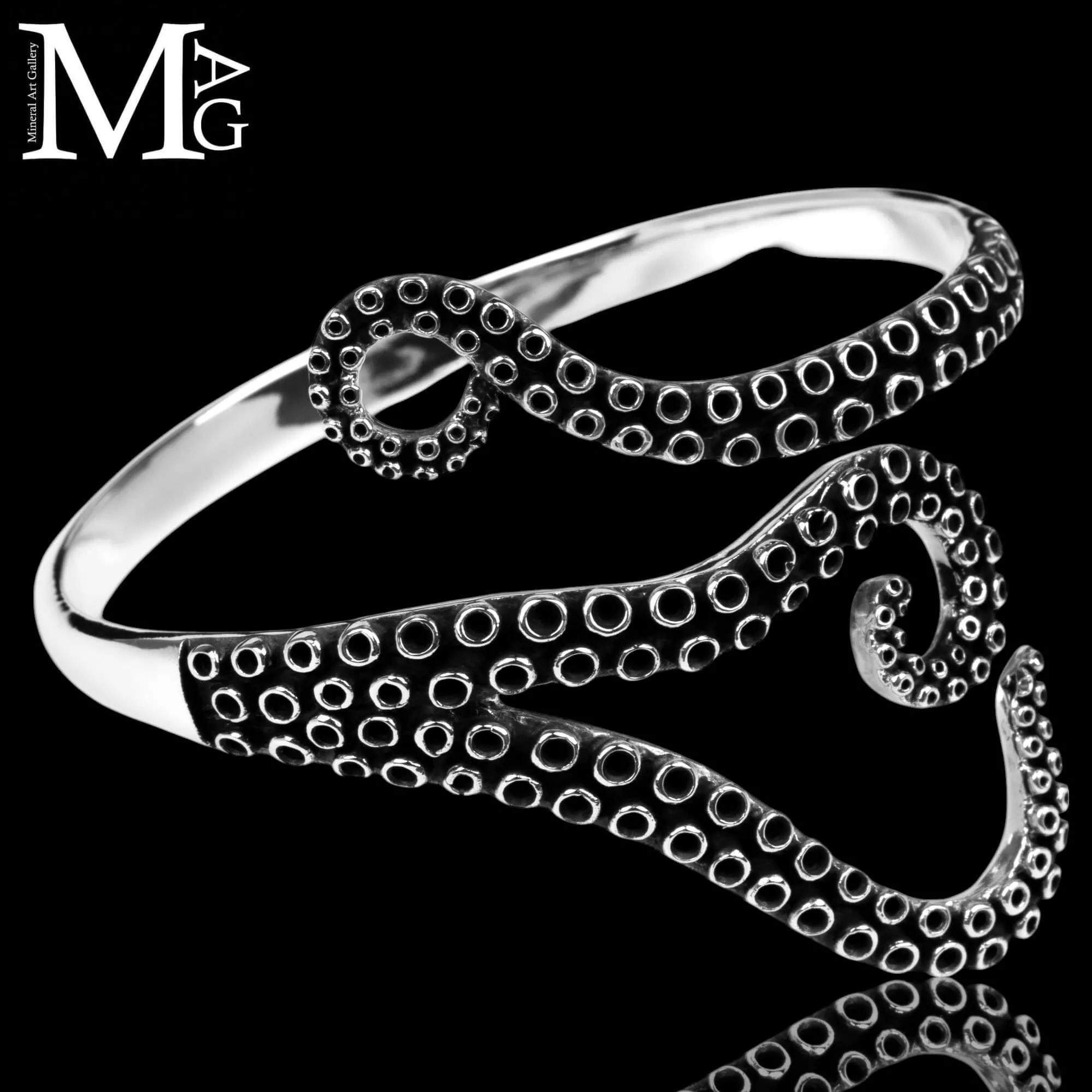 Bracciale in argento 925 - Tentacoli di Polpo.