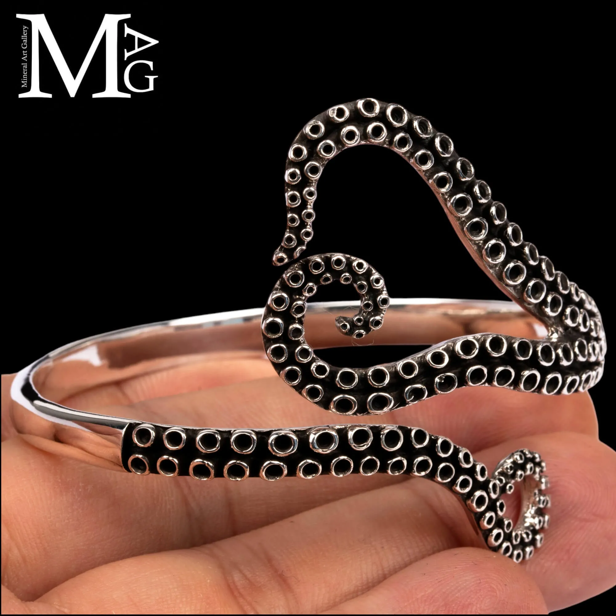 Bracciale in argento 925 - Tentacoli di Polpo.