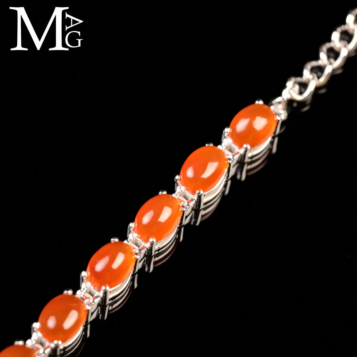 Bracciale in Argento con Corniola Naturale