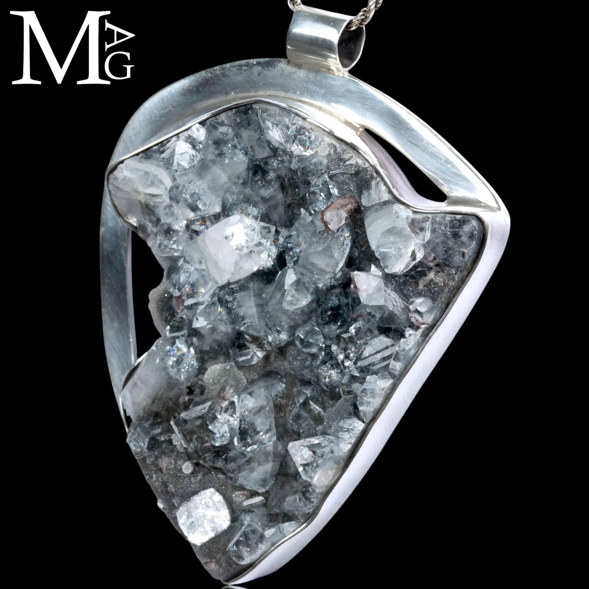 Ciondolo con Apophyllite Naturale – Argento 925