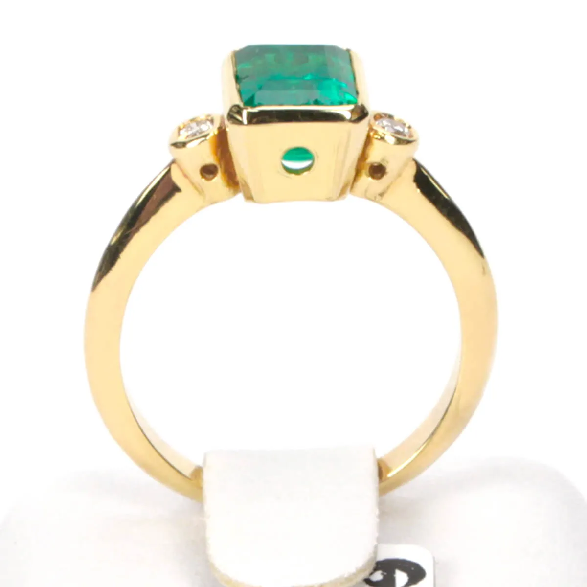 Anello Oro Smeraldo Colombiano e Diamanti