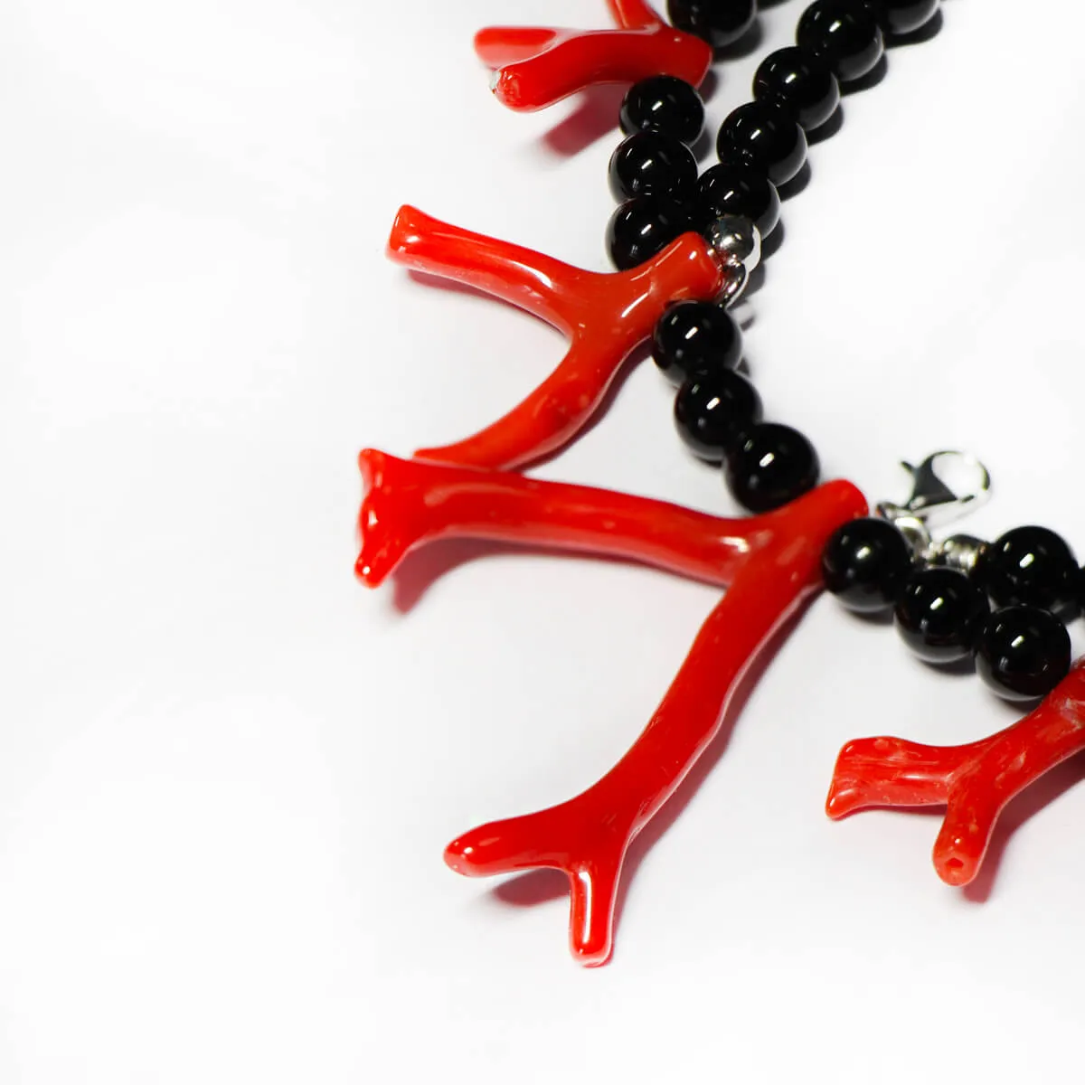 Collana in Corallo e Onice 