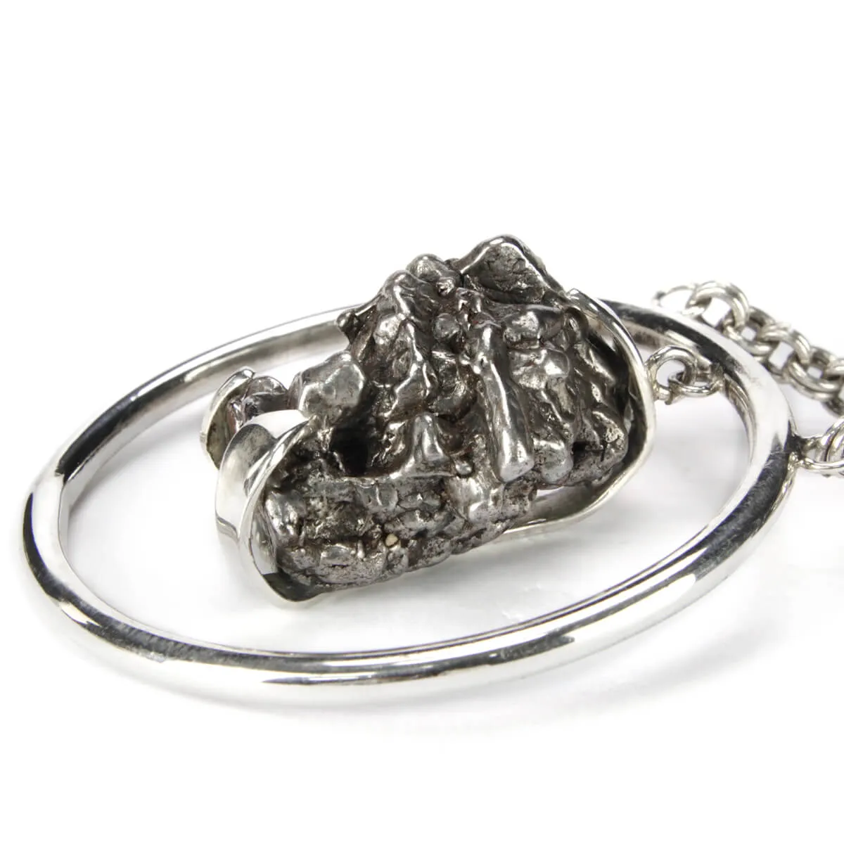 Meteorite "Campo del Cielo" collana Quarzo Tormalinato e Onice