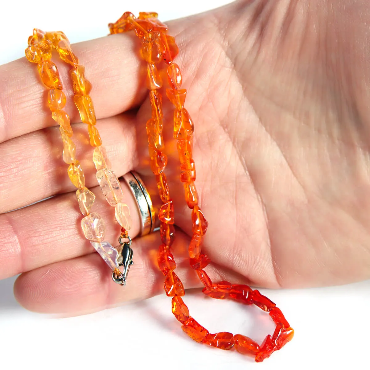 Collana in Opale di fuoco