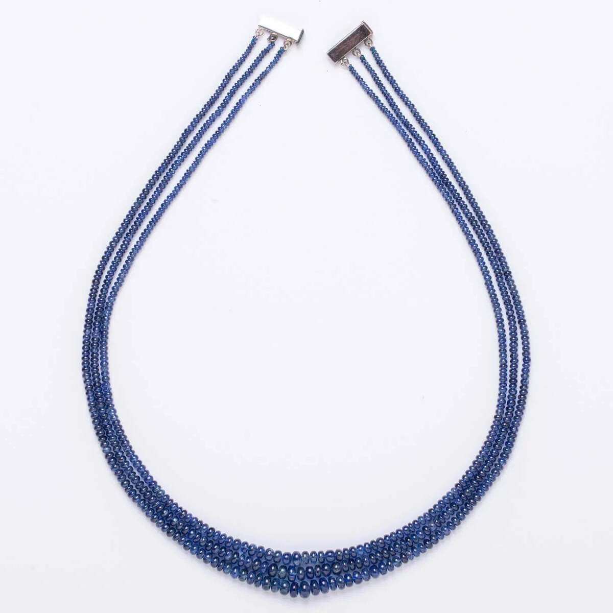 Prestigiosa Collana Di Zaffiri Blue Naturali 283 Carati