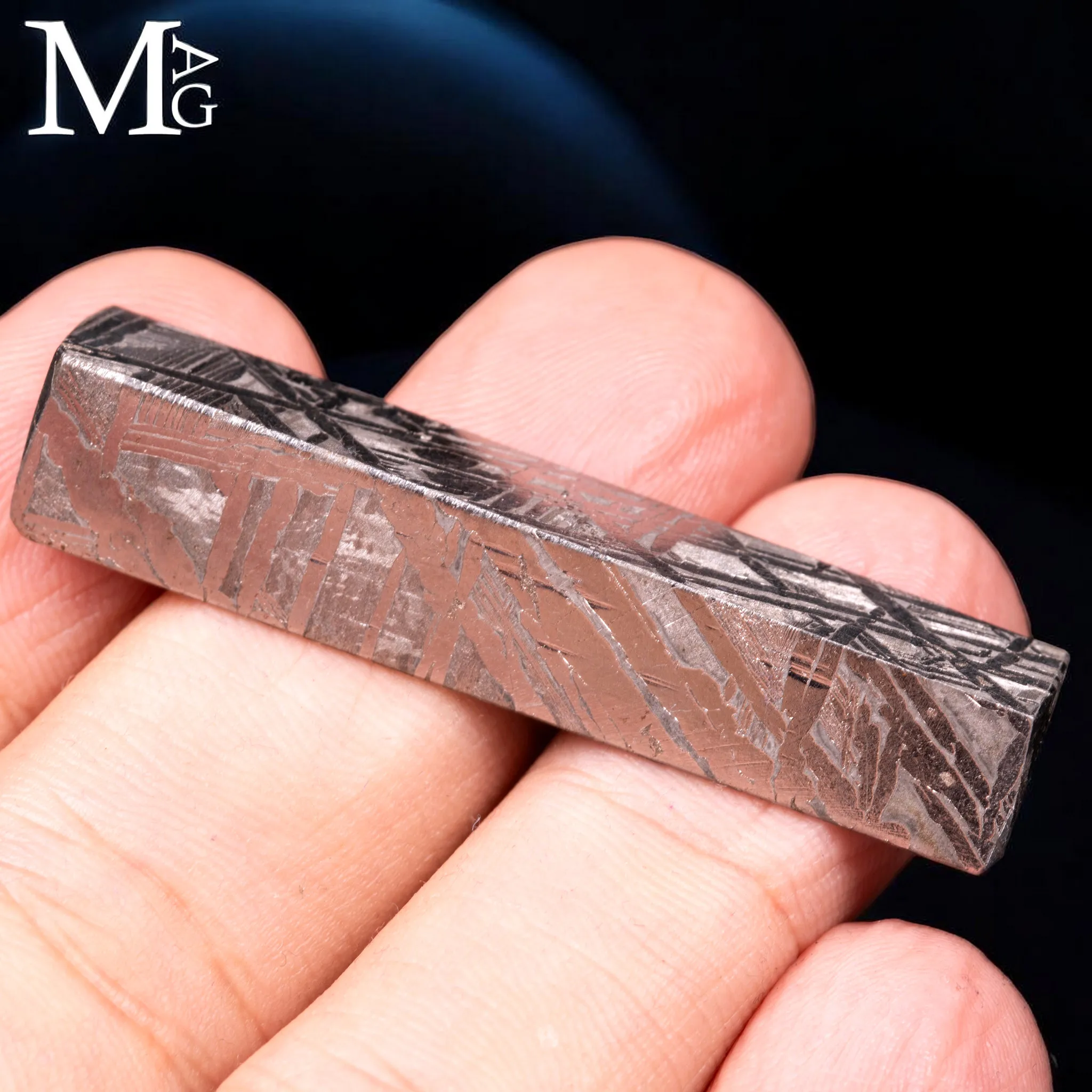 Meteorite Aletai – Frammento con figure di Widmanstätten.