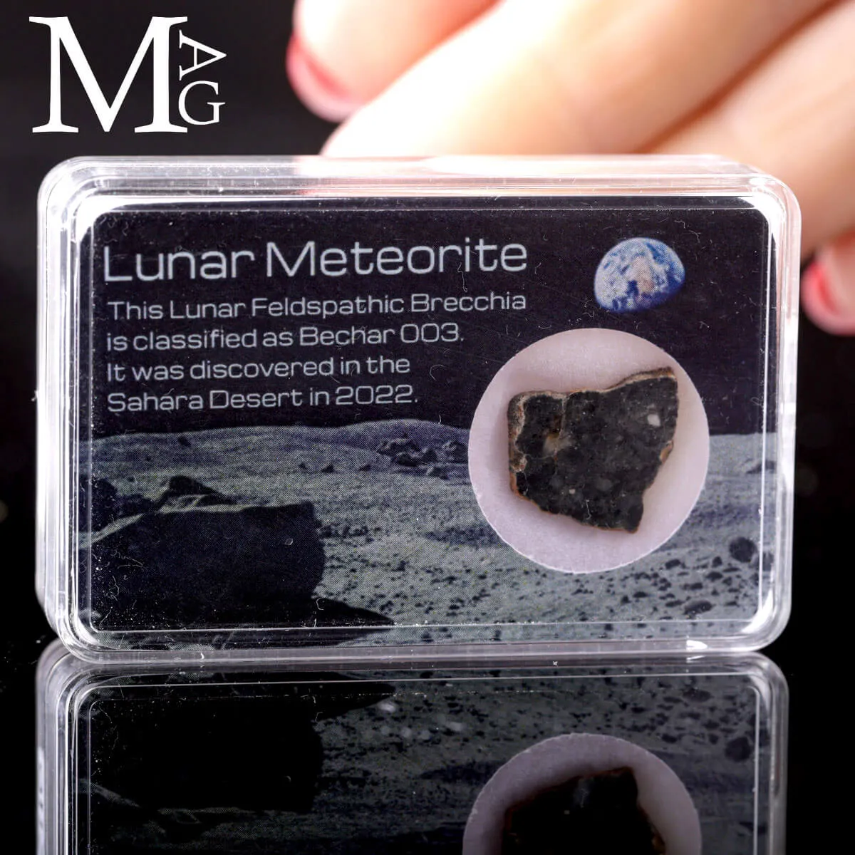 Meteorite Lunare Bechar 003 – Una roccia autentica dalla superficie della Luna