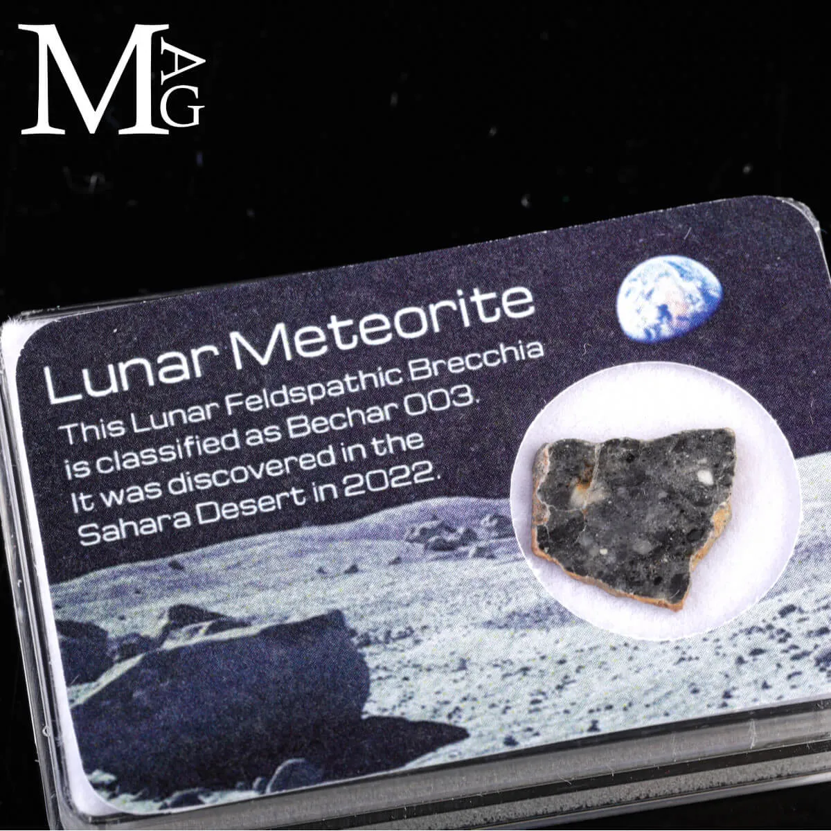 Meteorite Lunare Bechar 003 – Una roccia autentica dalla superficie della Luna