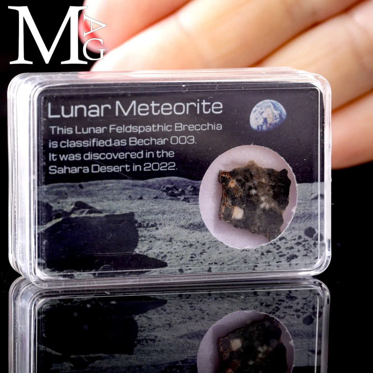 Meteorite Lunare Bechar 003 – Frammento autentico di Luna.