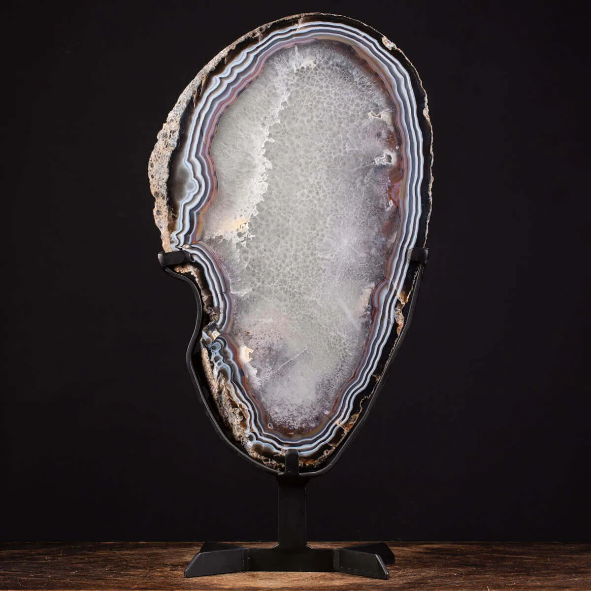 Grande Fetta di Agata - Cristalli Decorativi