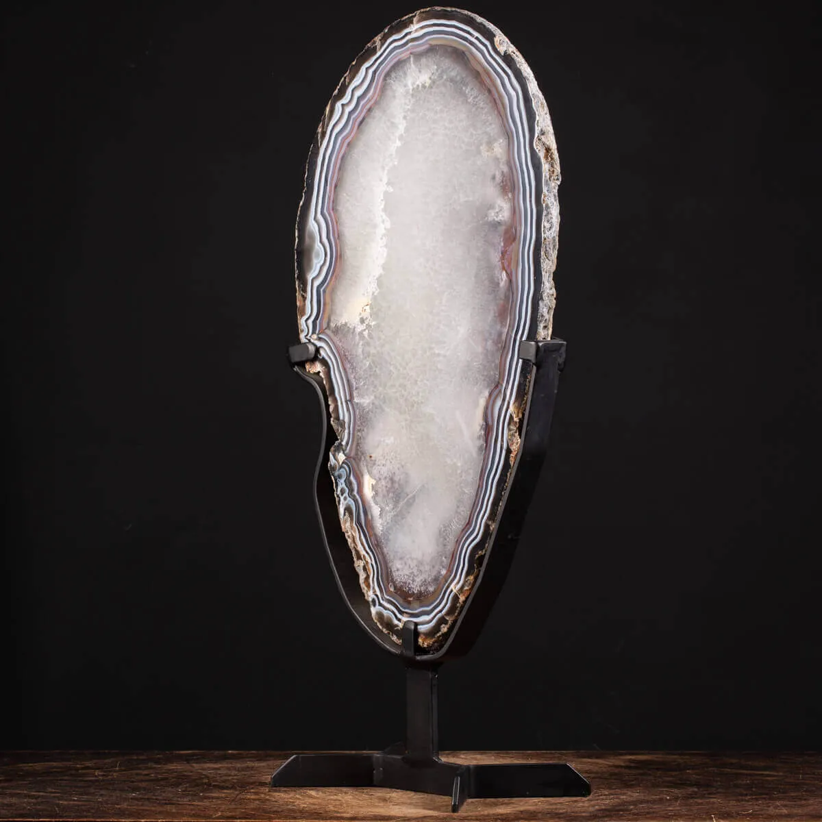 Grande Fetta di Agata - Cristalli Decorativi