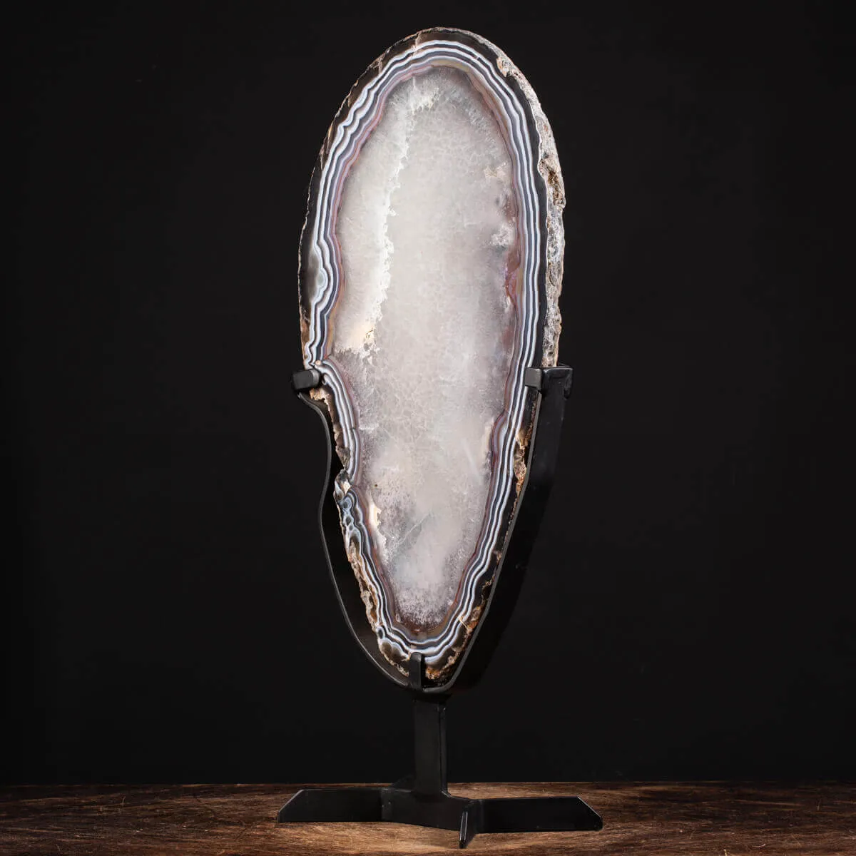 Grande Fetta di Agata - Cristalli Decorativi