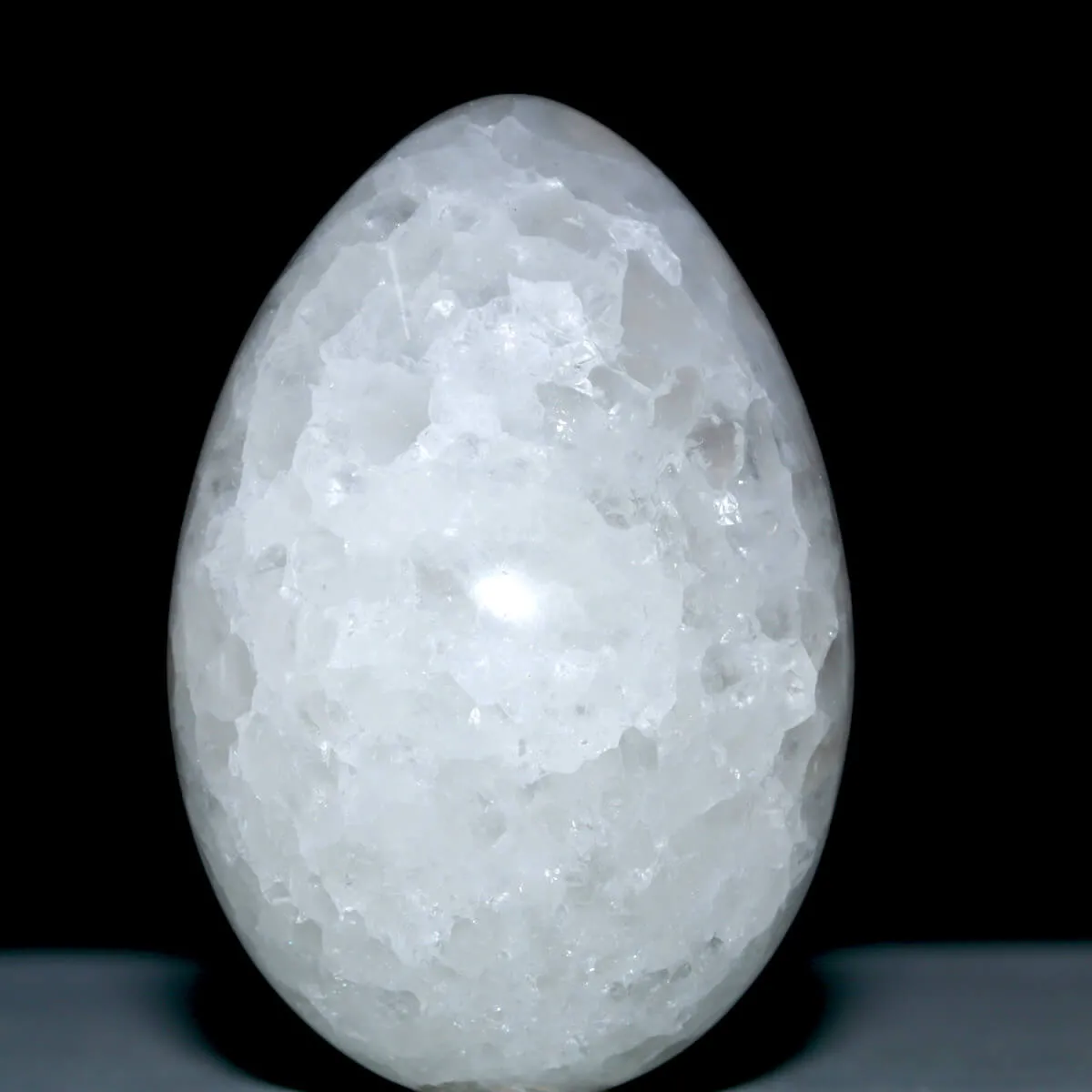 Uovo in Agata e Quarzo con Geode Viola Naturale