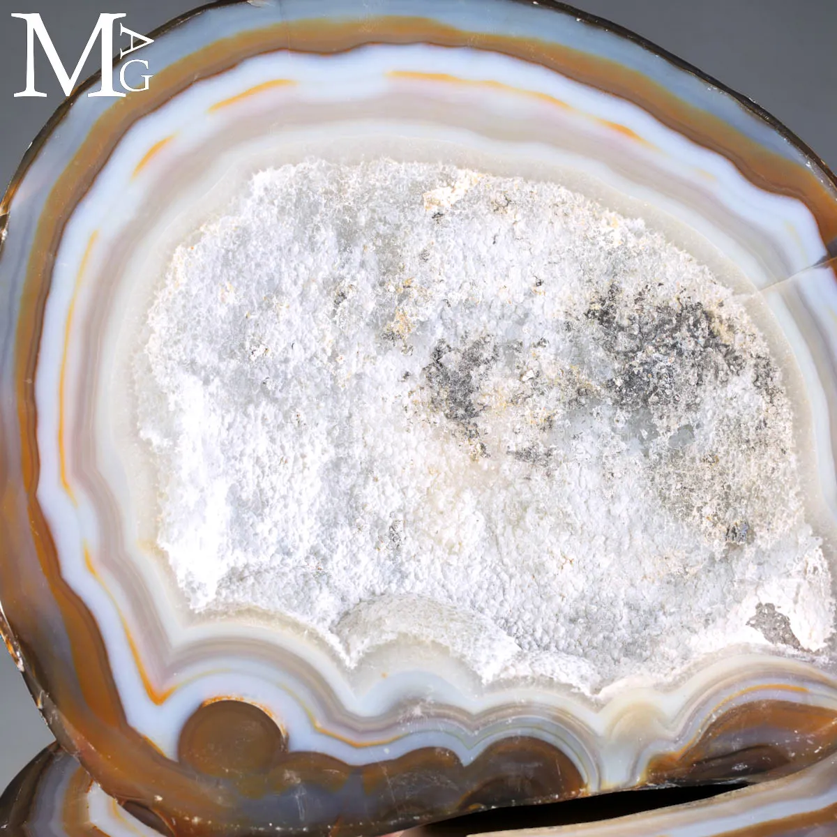 Geode di Agata sezionato e lucidato – Jewelry Box naturale