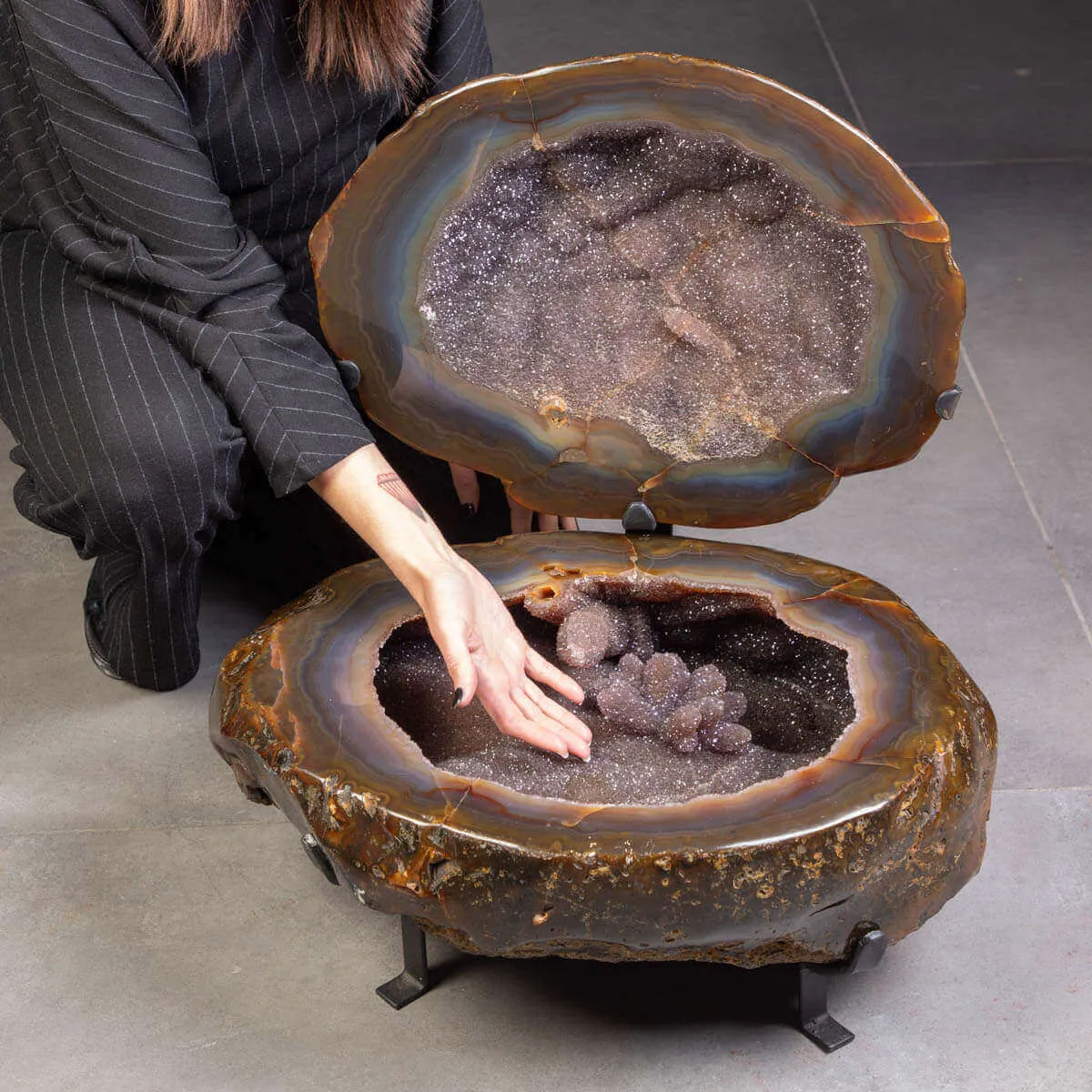 Esclusivo  Geode Agata "Scatola del Tesoro"