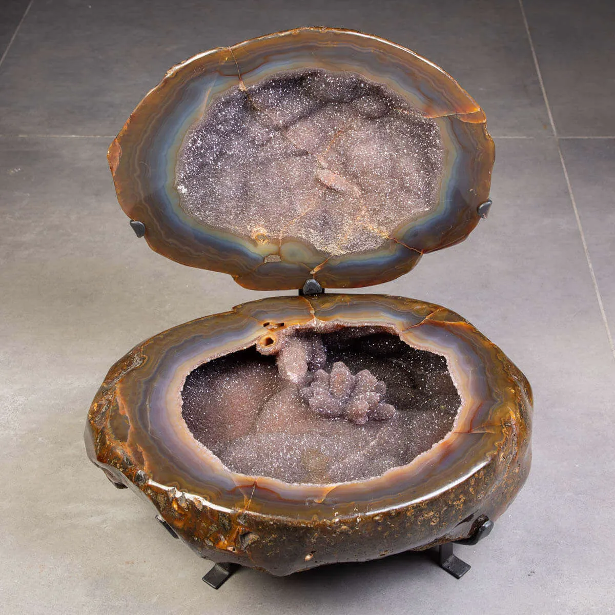 Esclusivo  Geode Agata "Scatola del Tesoro"