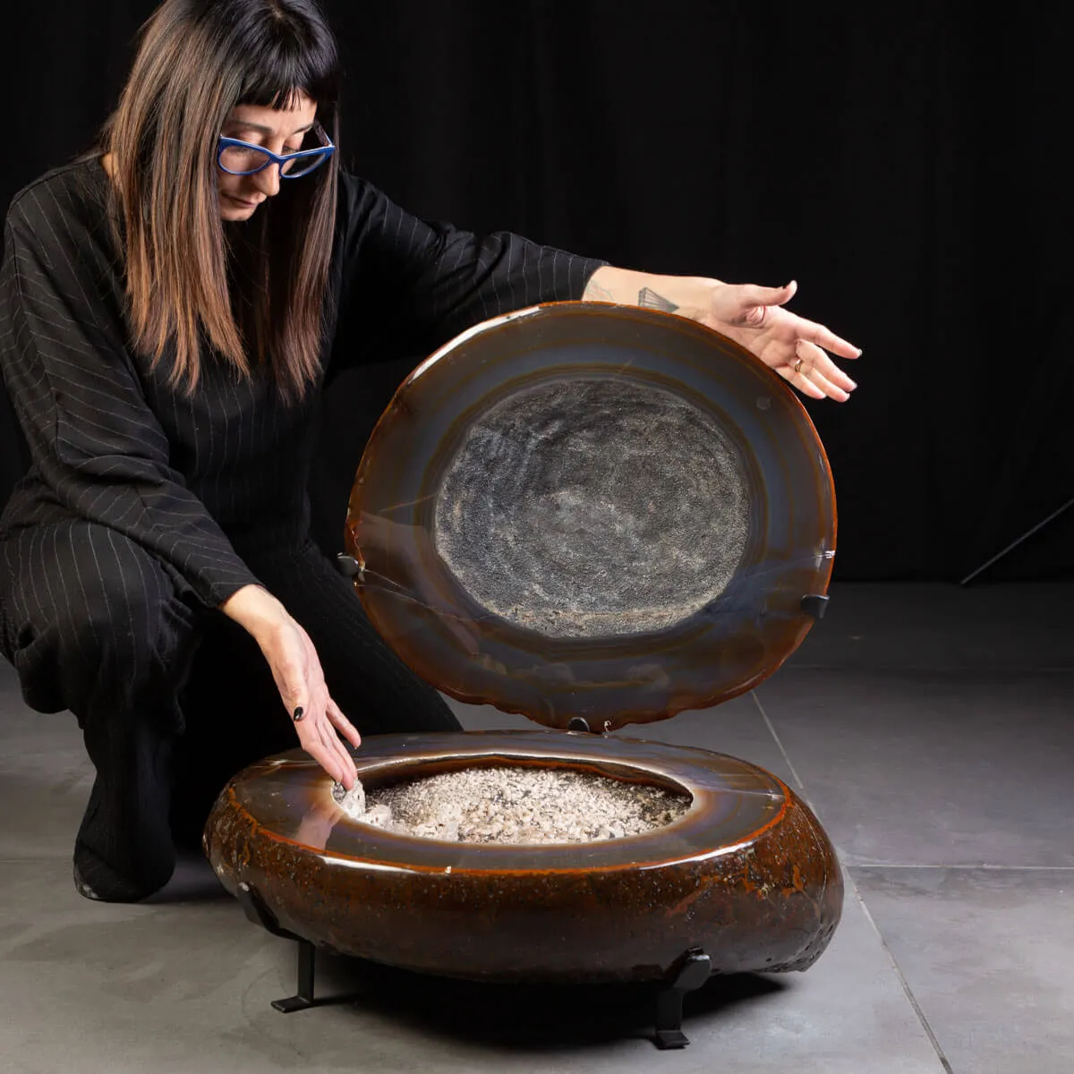 Bellissimo Geode Agata Sezionata " Jewelery Box"